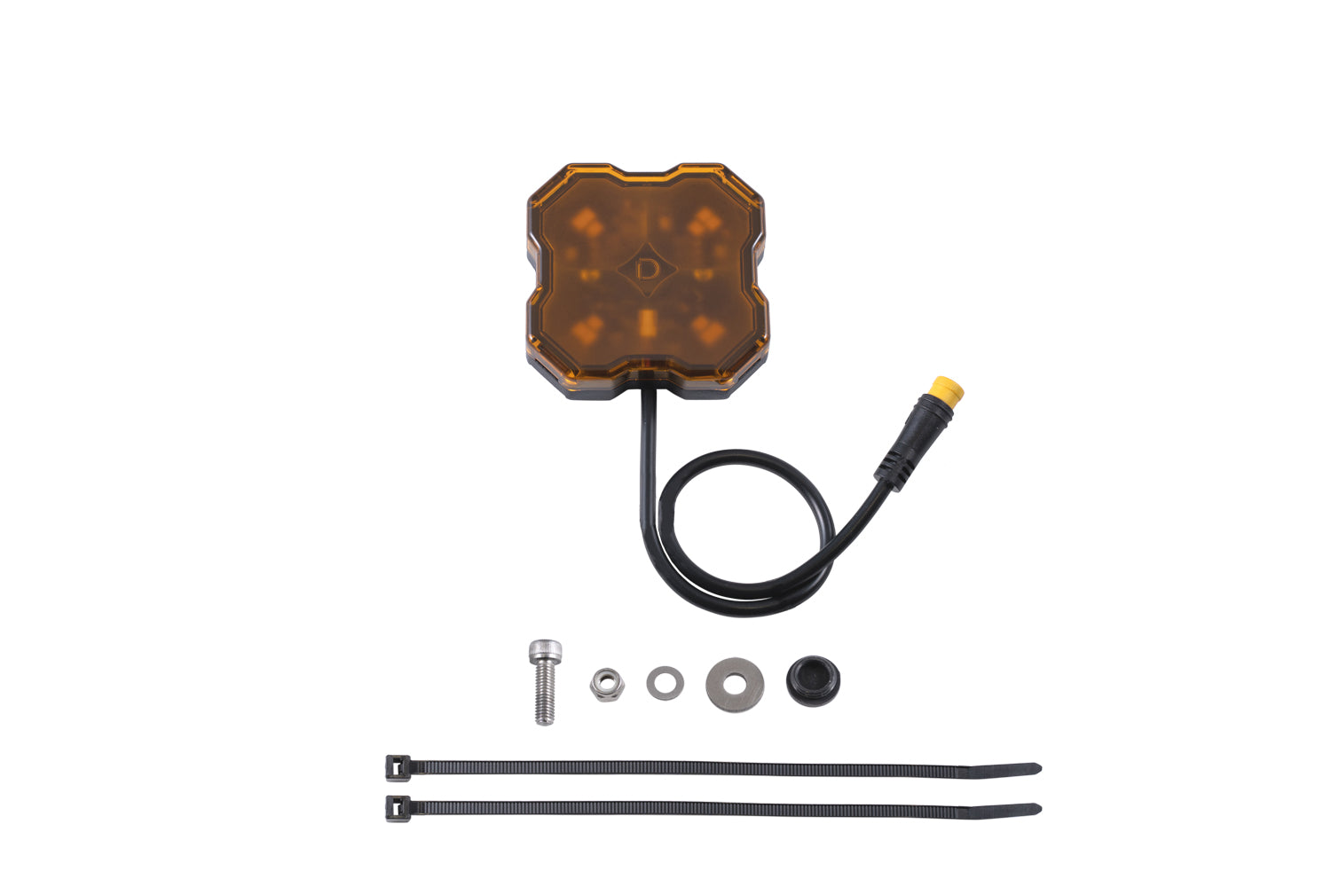 Stage Series Single-Color LED Rock Light Amber M8 (one)