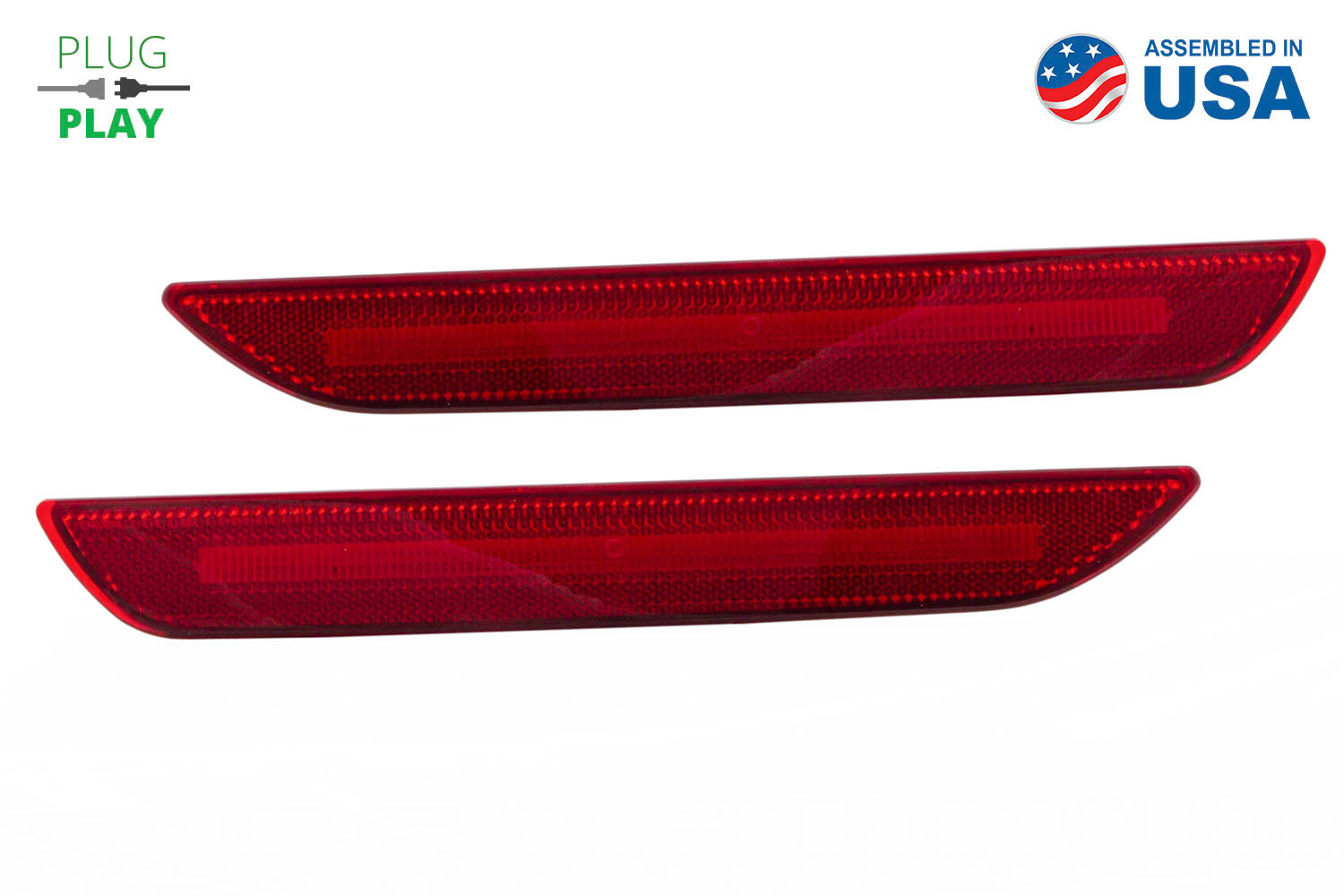 LED Sidemarkers for 2015-2023 Ford Mustang  Red (set)