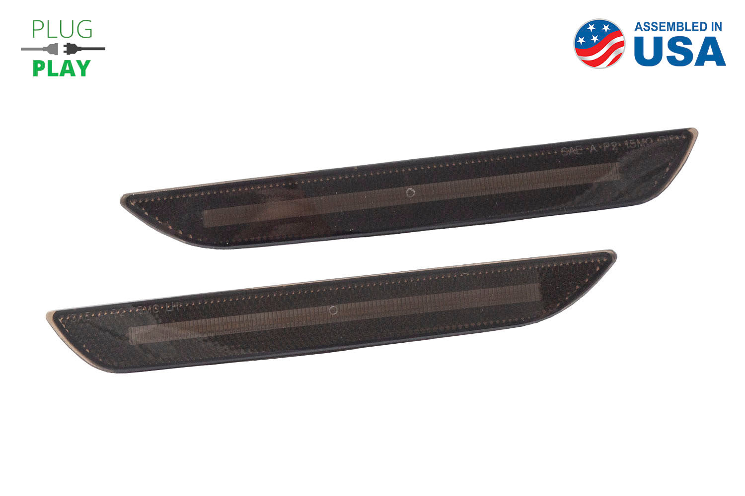 LED Sidemarkers for 2015-2023 Ford Mustang  Smoked (set)