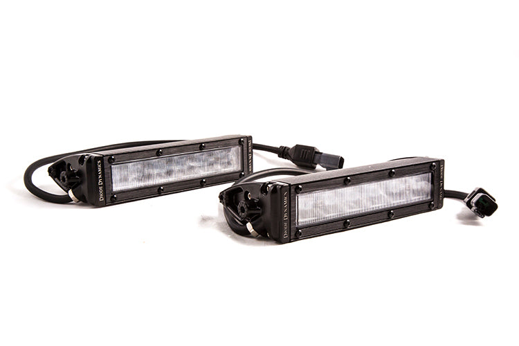 SS6 White SAE Fog/Wide Light Bar (pair)