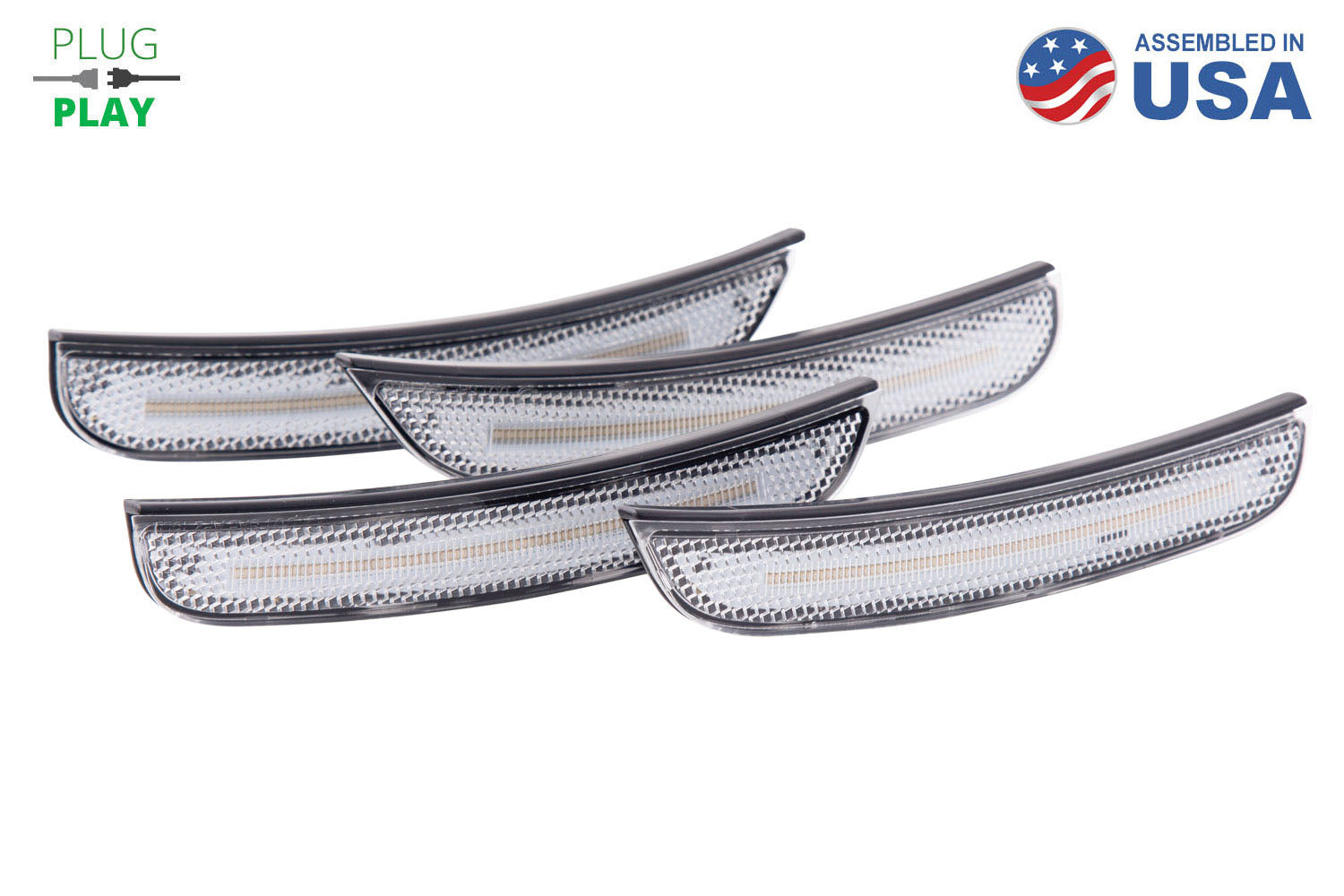 LED Sidemarkers for 2015-2023 Dodge Charger  Clear (set)