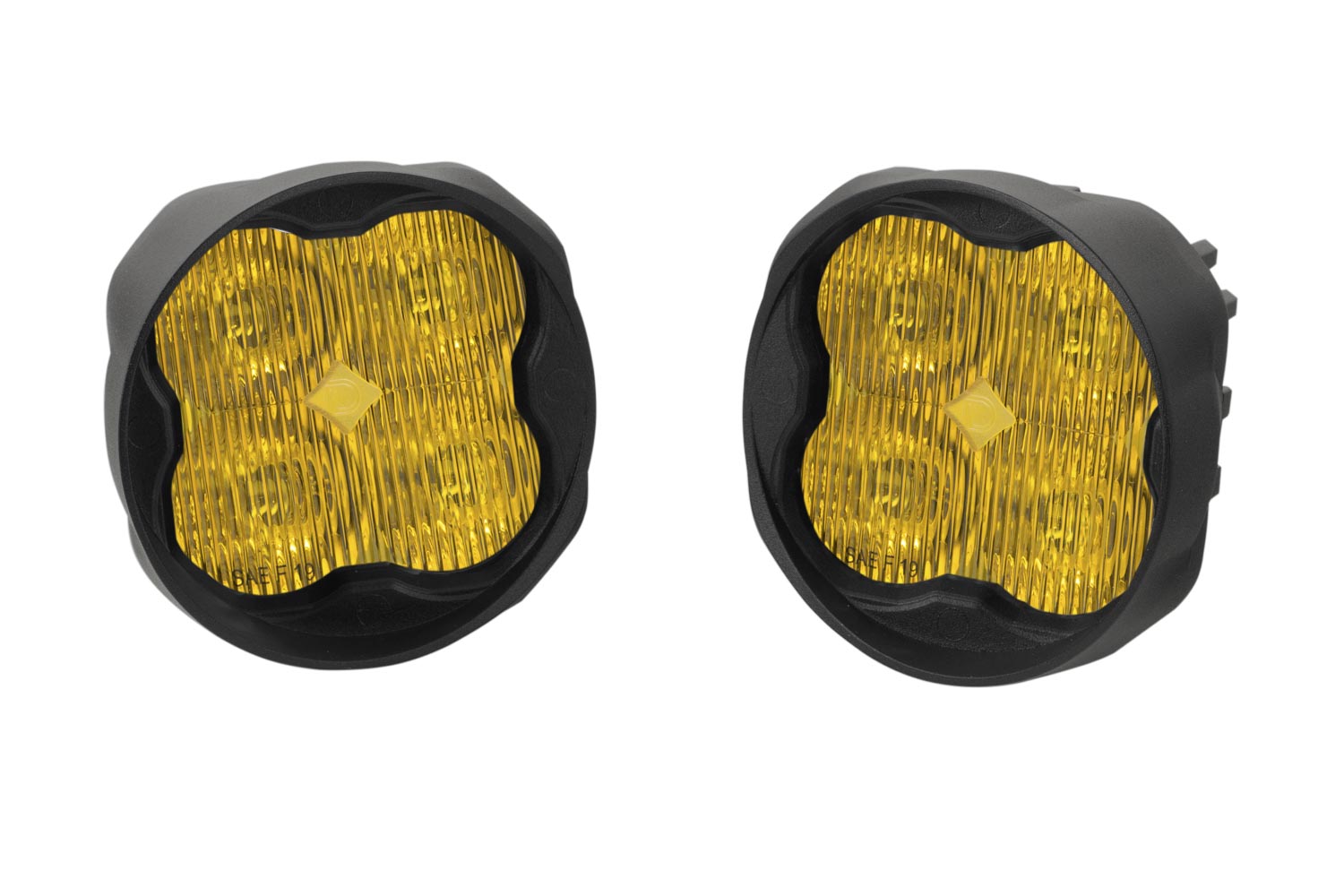 SS3 Sport ABL Yellow SAE Fog Angled - No Brackets (pair)