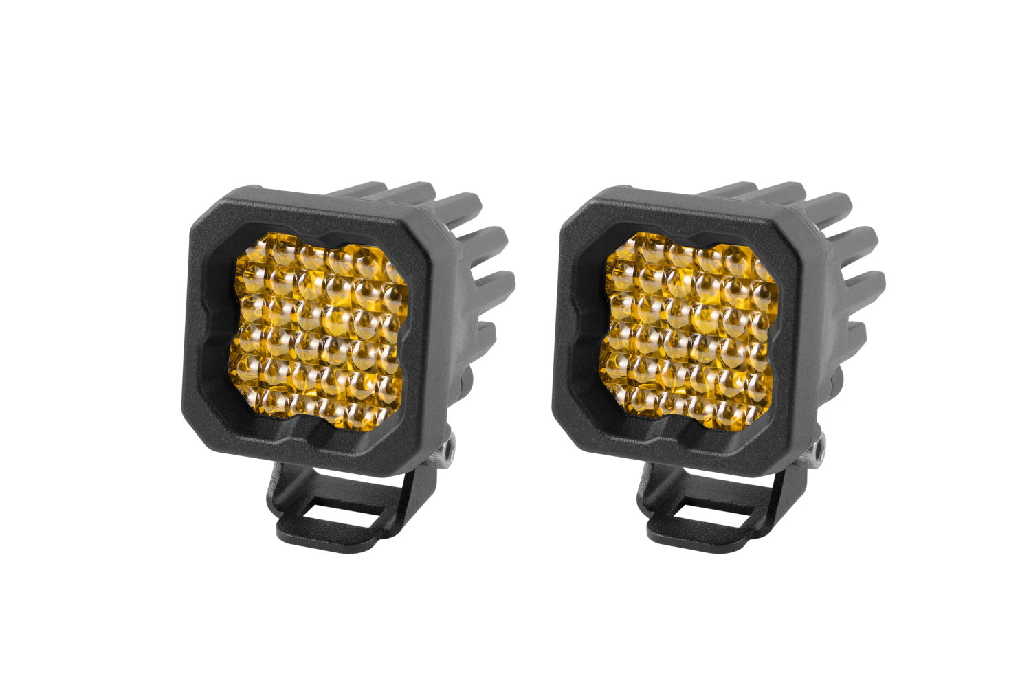 SSC1 LED Pod Sport Yellow Flood ABL (pair)