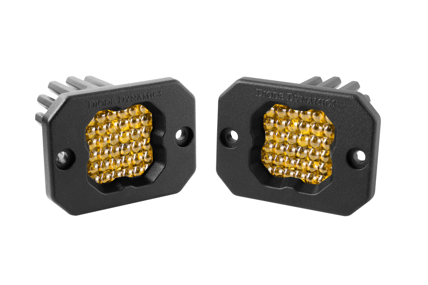 SSC1 LED Pod Sport Yellow Flood Flush ABL (pair)
