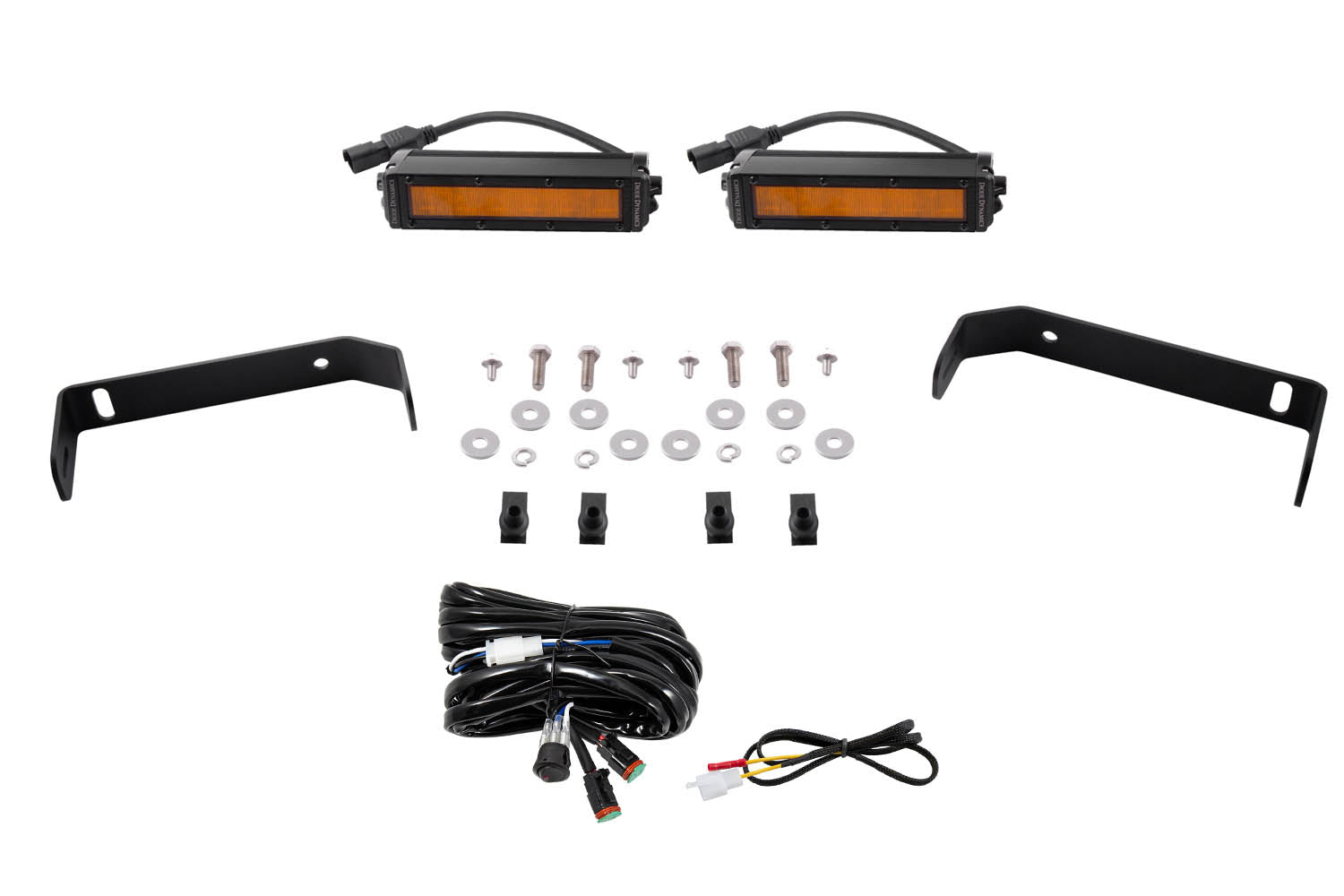 SS6 LED Lightbar Kit for 2019-2021 Ford Ranger  Amber Wide