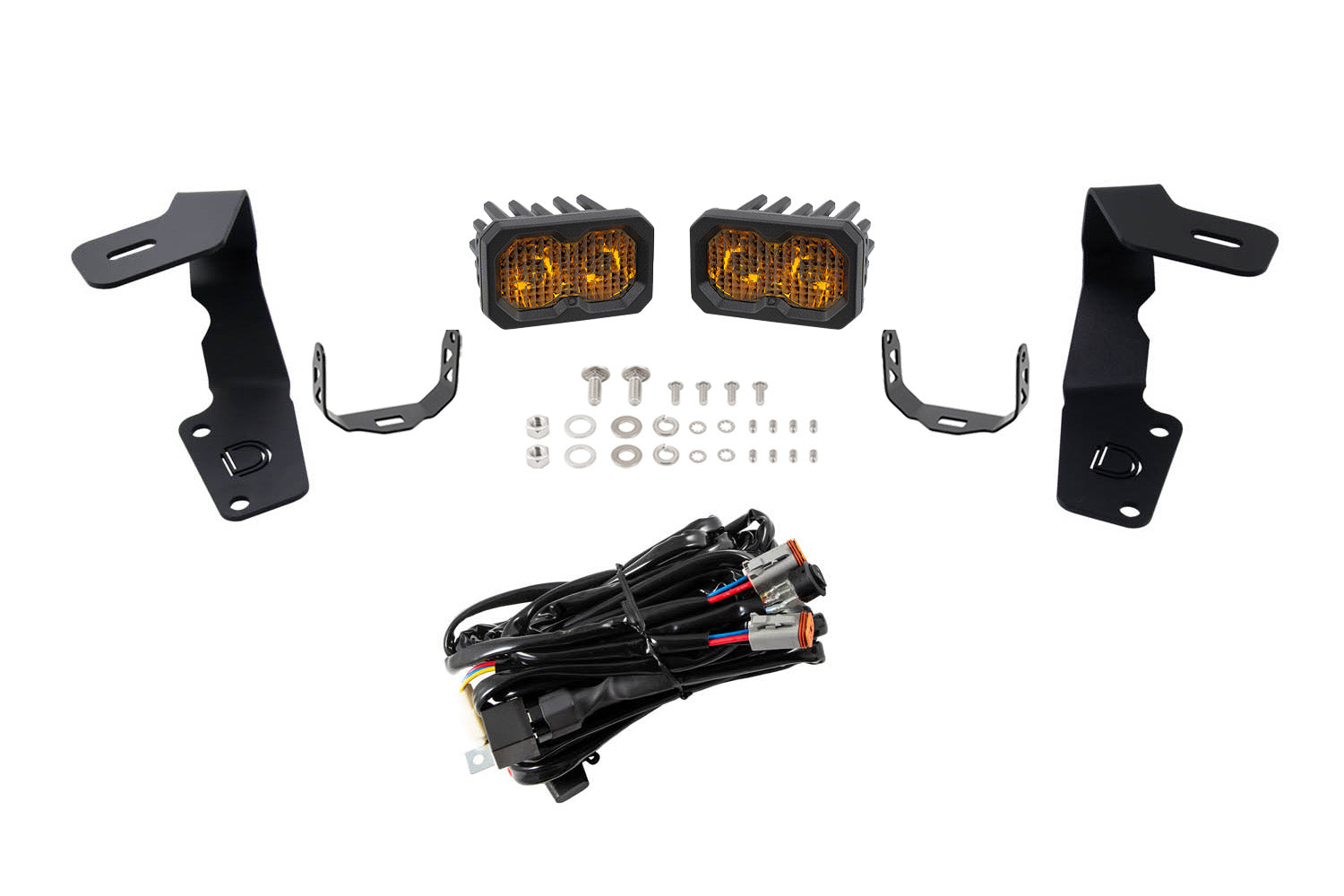 C2 2.0 LED Ditch Light Kit for 2015-2021 Subaru WRX/STi  Sport Yellow Combo