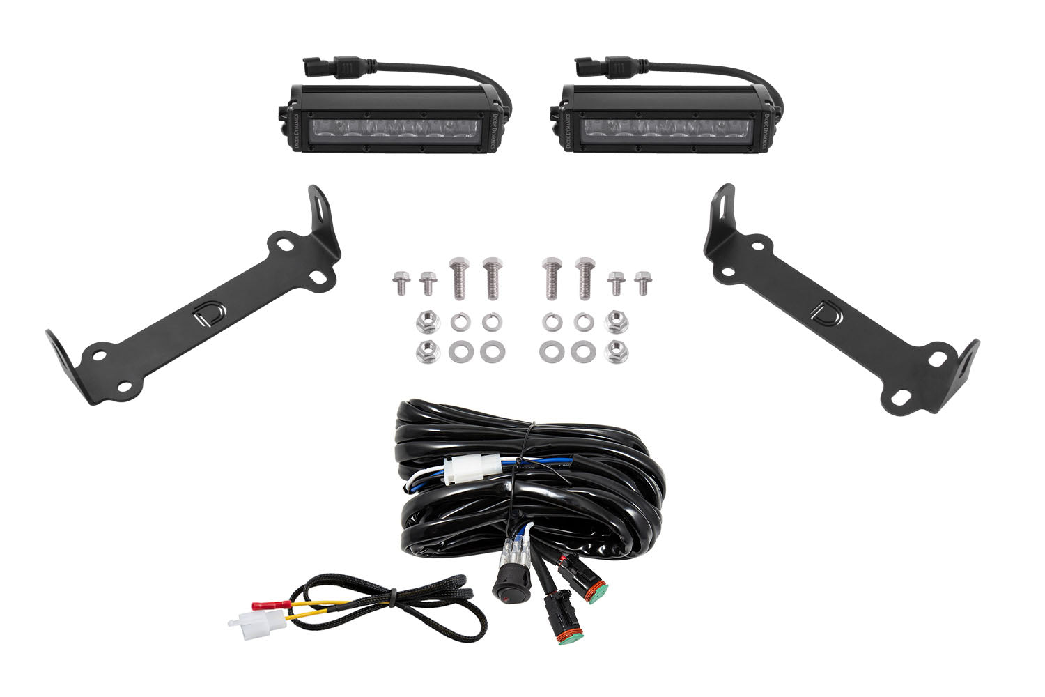SS6 SAE/DOT LED Lightbar Kit for 2014-2024 Toyota 4Runner  SAE/DOT White Driving