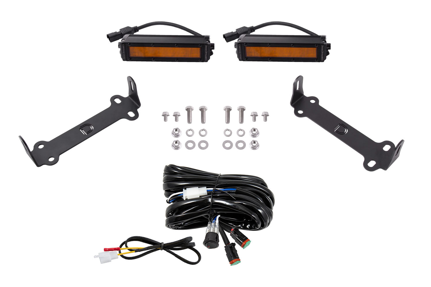 SS6 SAE/DOT LED Lightbar Kit for 2014-2024 Toyota 4Runner  SAE/DOT Amber Wide