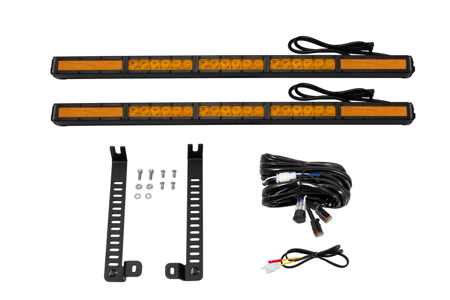 SS30 Dual Stealth Lightbar Kit for 2014-2019 Toyota 4Runner  Amber Combo