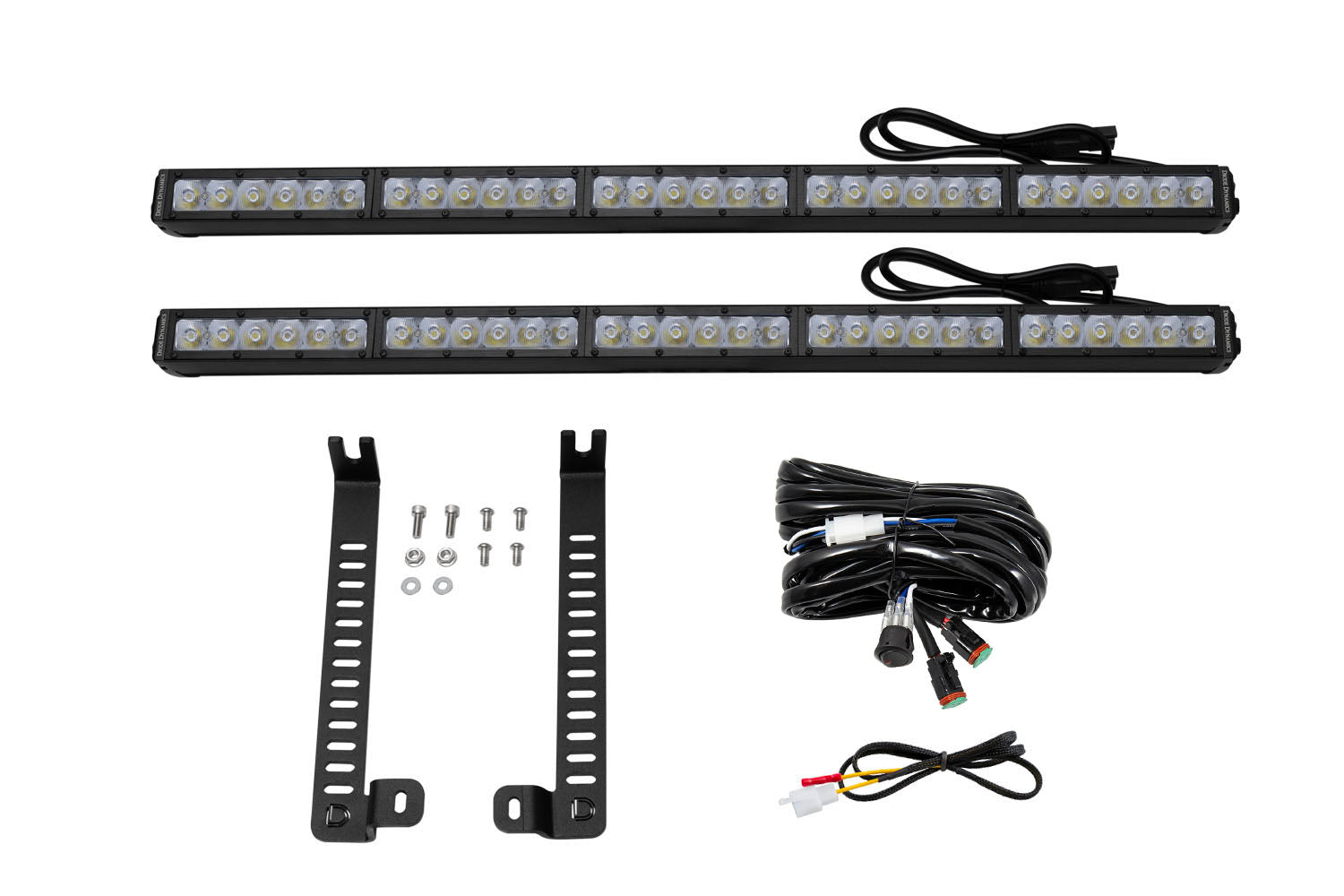 SS30 Dual Stealth Lightbar Kit for 2014-2019 Toyota 4Runner  White Driving