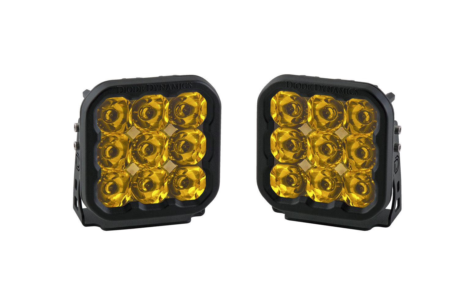 SS5 LED Pod Sport Yellow Spot (pair)