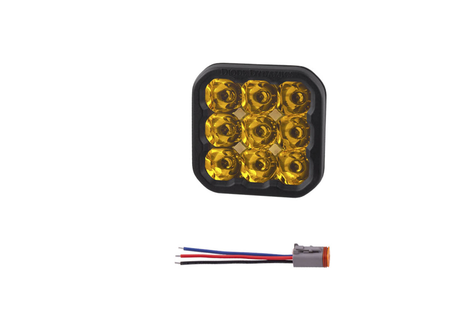 SS5 LED Pod Sport Yellow Spot - No Brackets (single)