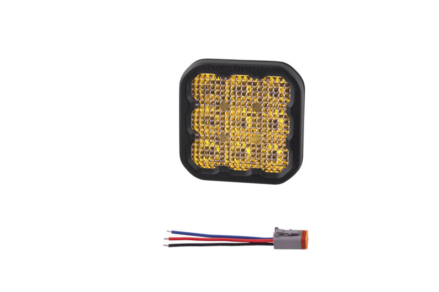 SS5 LED Pod Sport Yellow Flood - No Brackets (single)