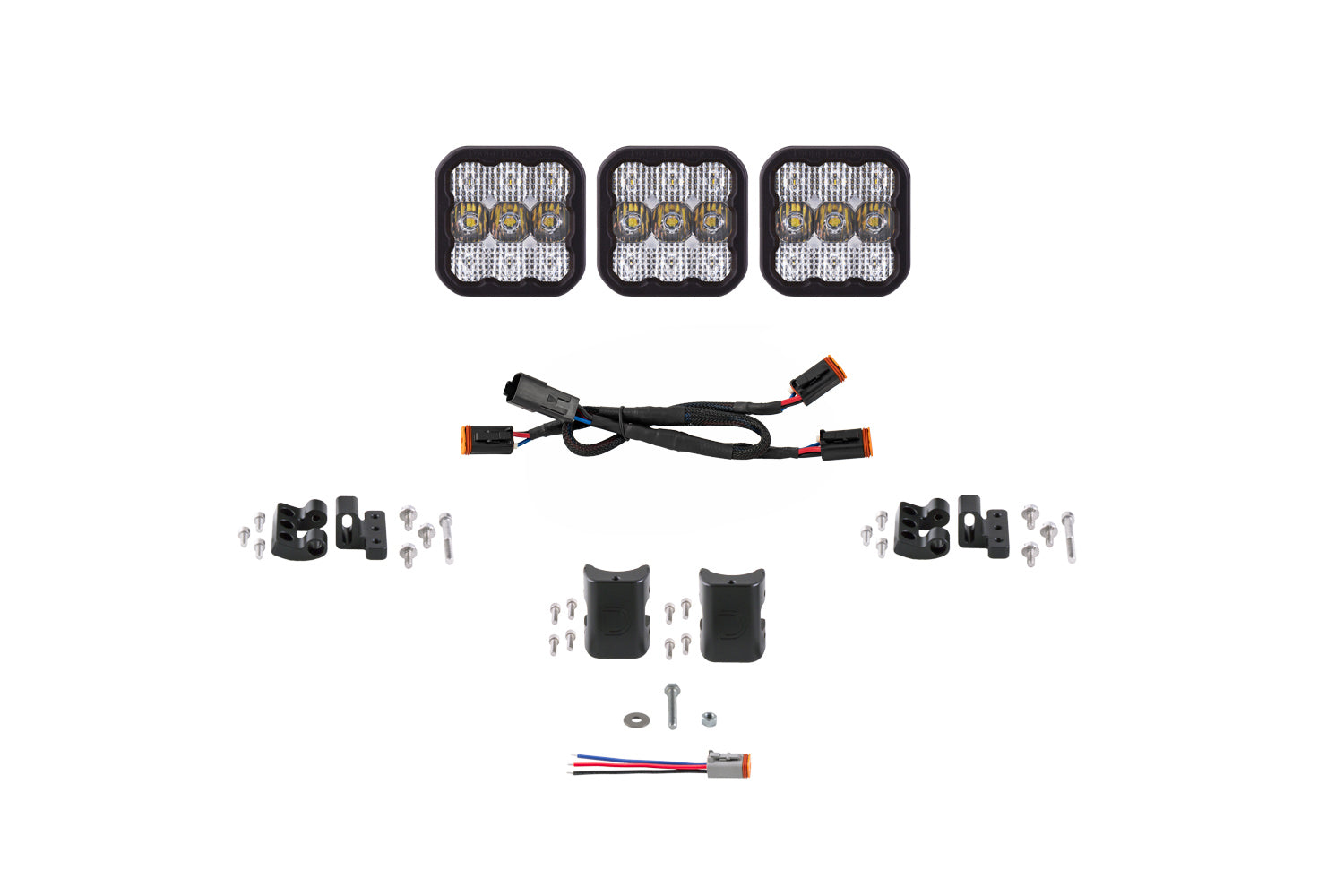 SS5 Sport Universal CrossLink 3-Pod Lightbar White Combo