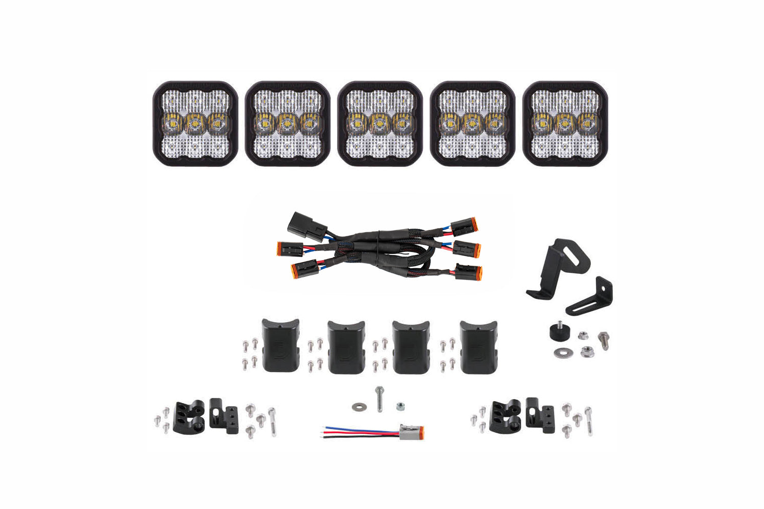 SS5 Sport Universal CrossLink 5-Pod Lightbar White Combo