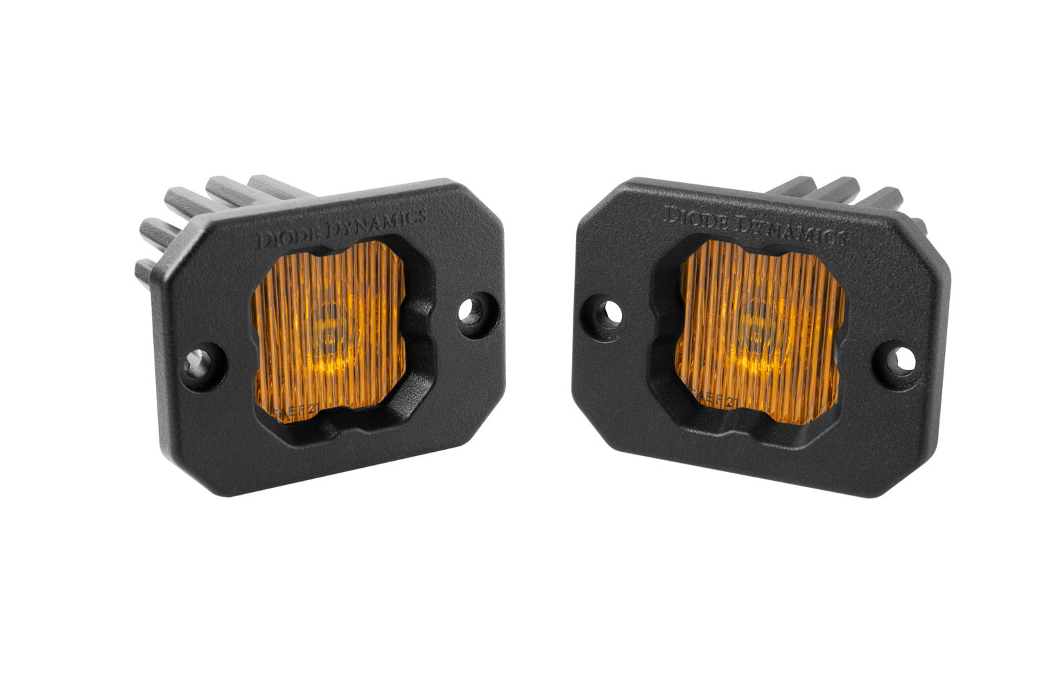 SSC1 LED Pod Yellow SAE Fog Flush ABL (pair)