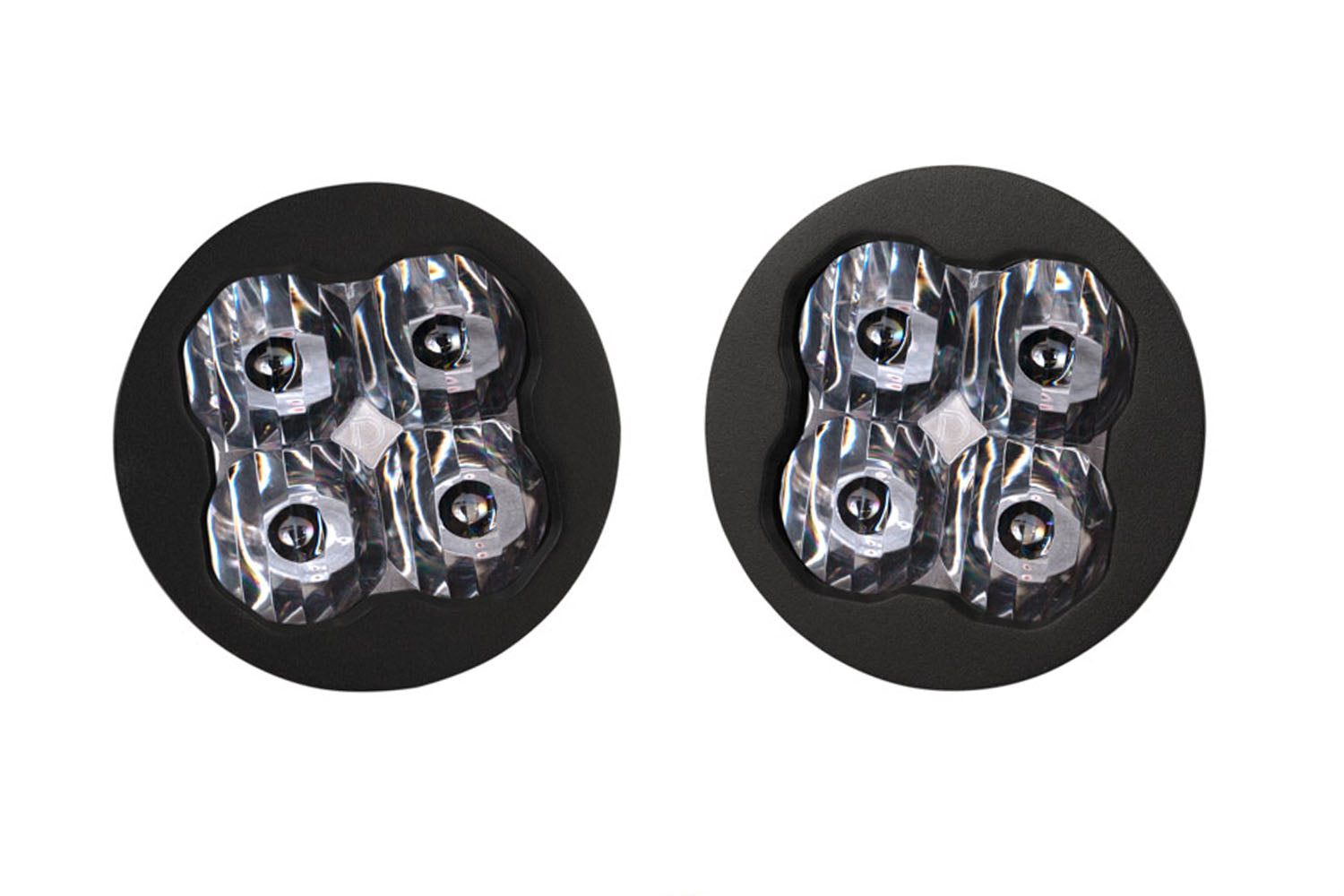 SS3 Pro ABL White SAE Driving Round - No Brackets (pair)