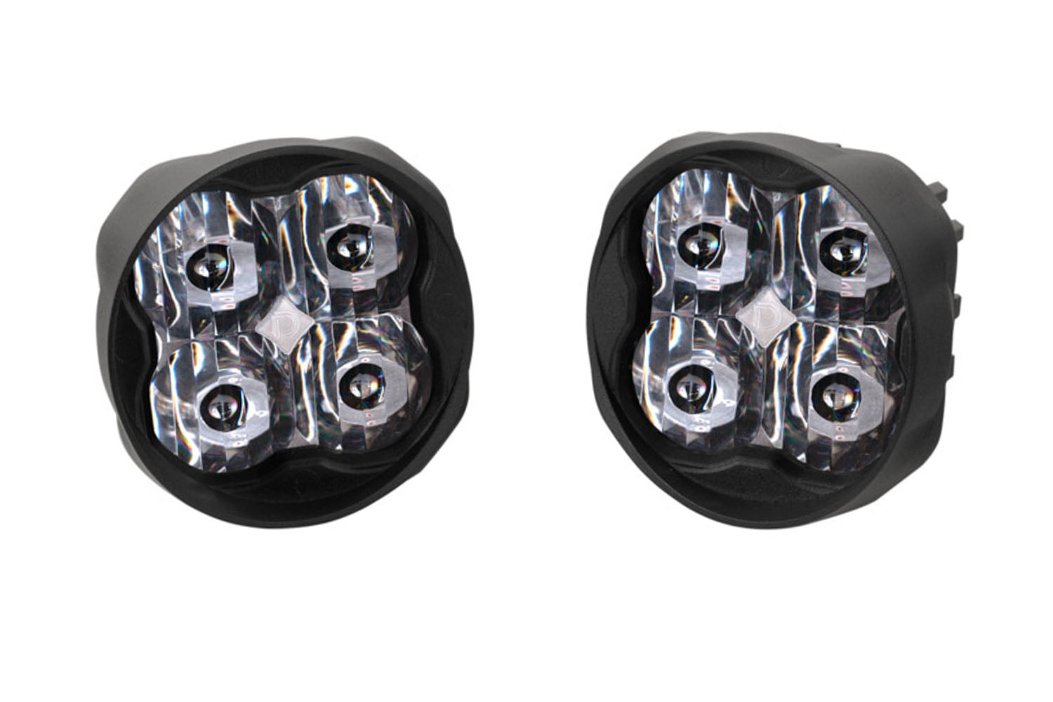 SS3 Sport ABL White SAE Driving Angled - No Brackets (pair)