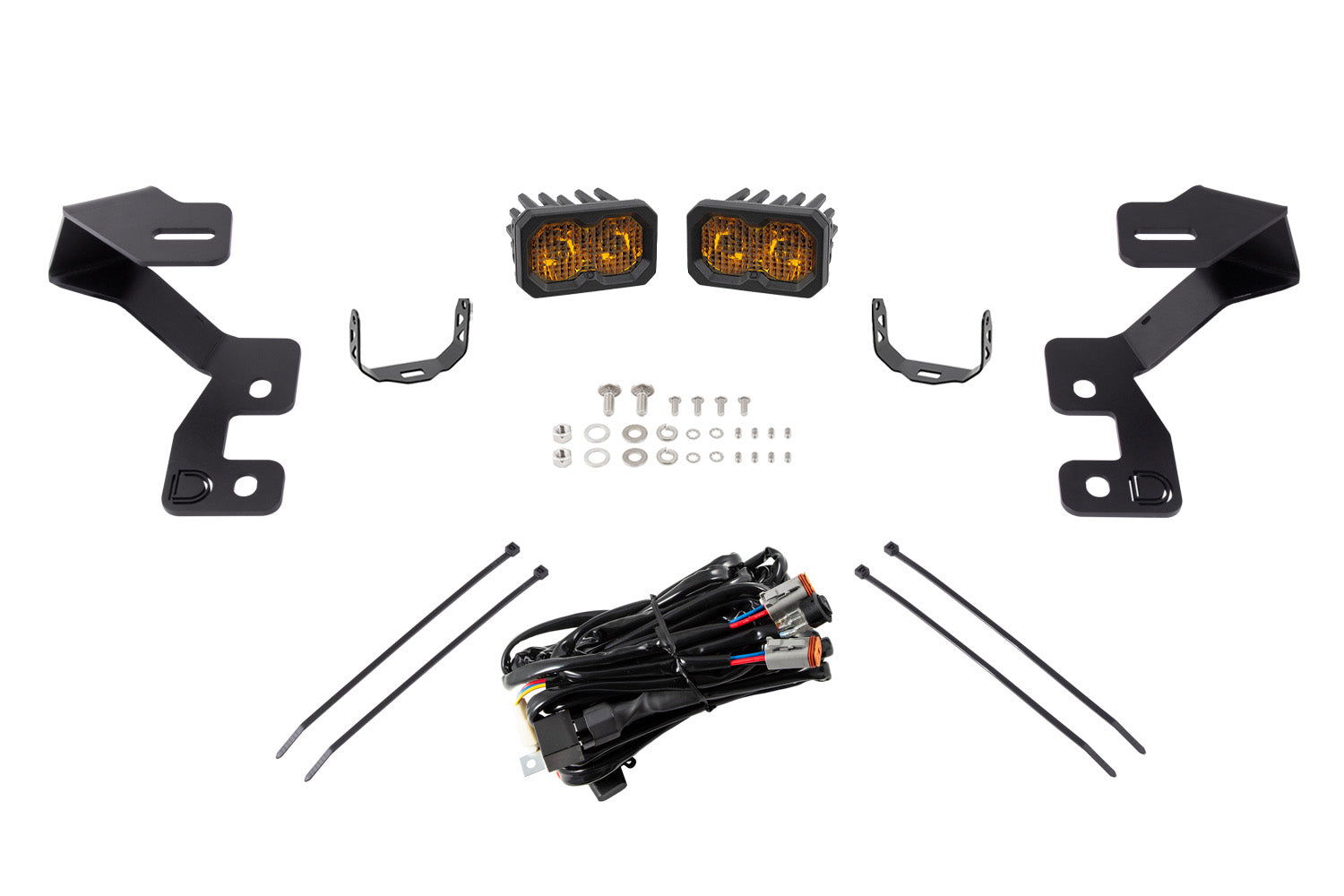 C2 2.0 LED Ditch Light Kit for 2021+ Ford Bronco Sport  Sport Yellow Combo