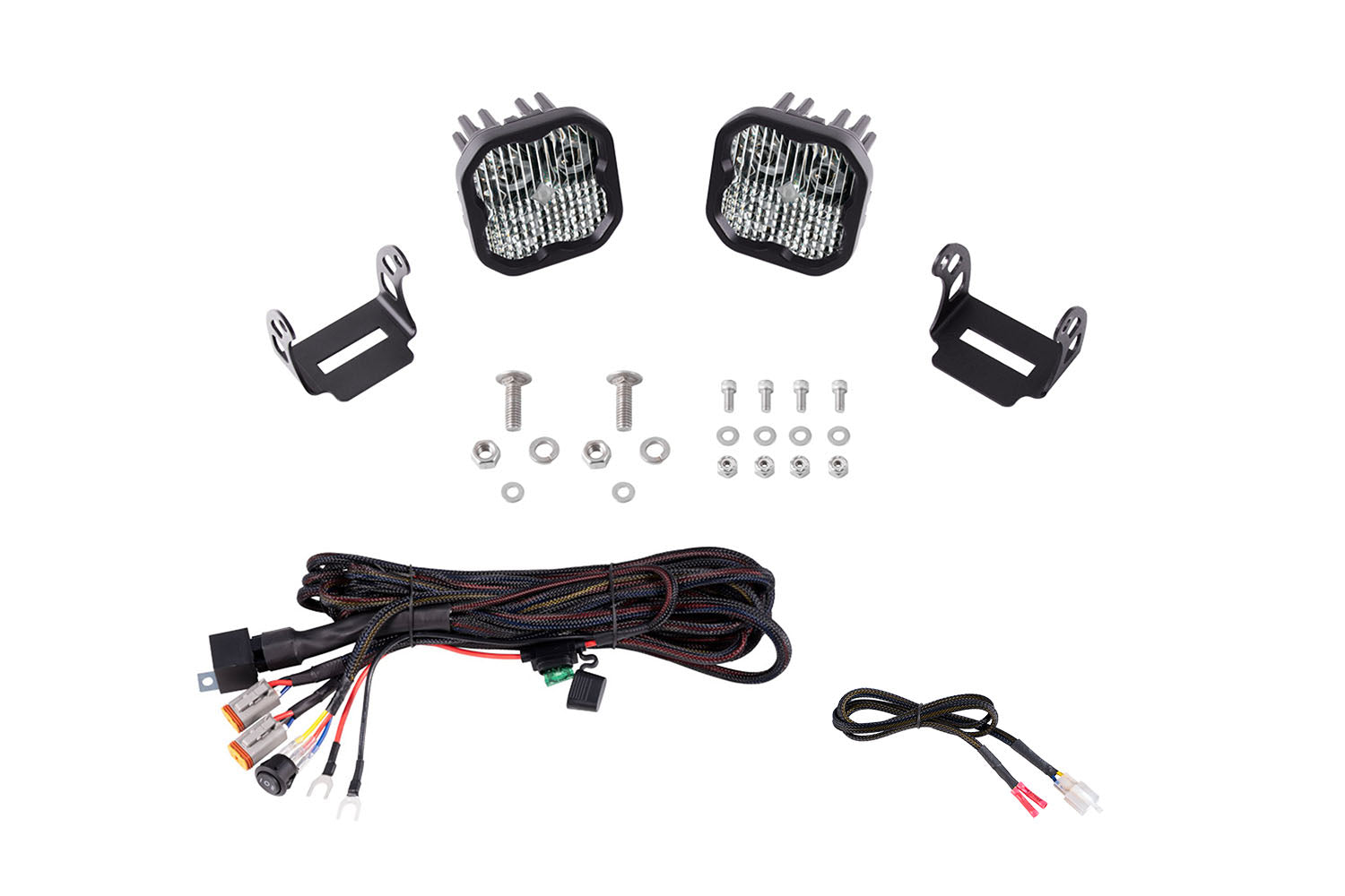 SS3 LED Ditch Light Kit for 2021+ Ford Bronco  Sport White Combo