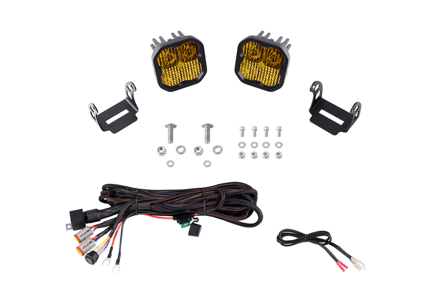 SS3 LED Ditch Light Kit for 2021+ Ford Bronco  Sport Yellow Combo