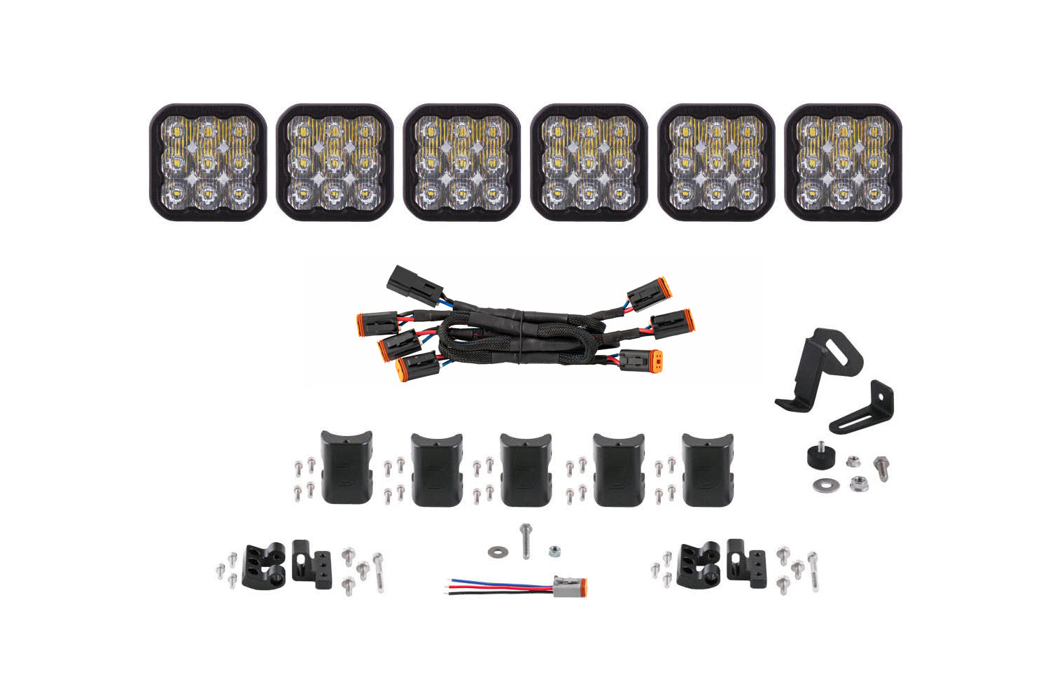 SS5 Sport Universal CrossLink 6-Pod Lightbar White Driving