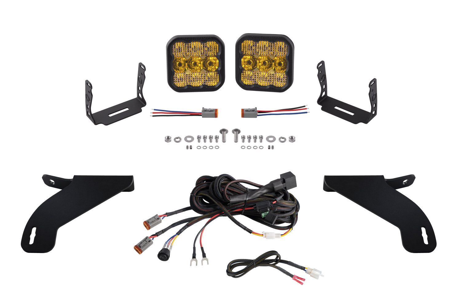 SS5 Bumper LED Pod Light Kit for 2021-2023 Ford F-150  Sport Yellow Combo