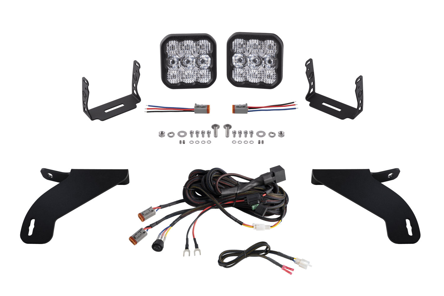 SS5 Bumper LED Pod Light Kit for 2021-2023 Ford F-150  Pro White Combo