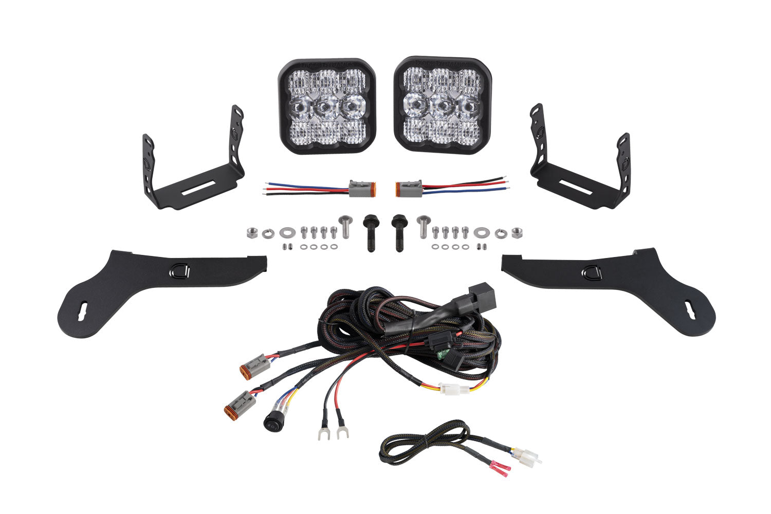SS5 Bumper LED Pod Light Kit for 2017-2020 Ford Raptor  Sport White Combo
