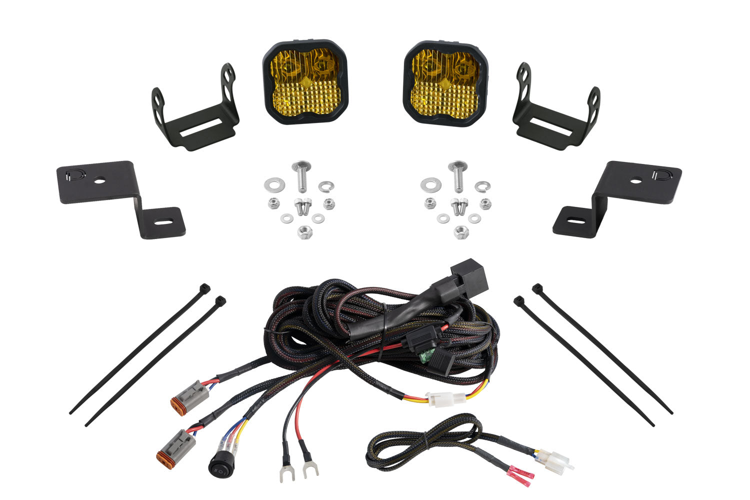 Stage Series Backlit Ditch Light Kit for 2021-2025 Ford F-150  SS3 Pro Yellow Combo