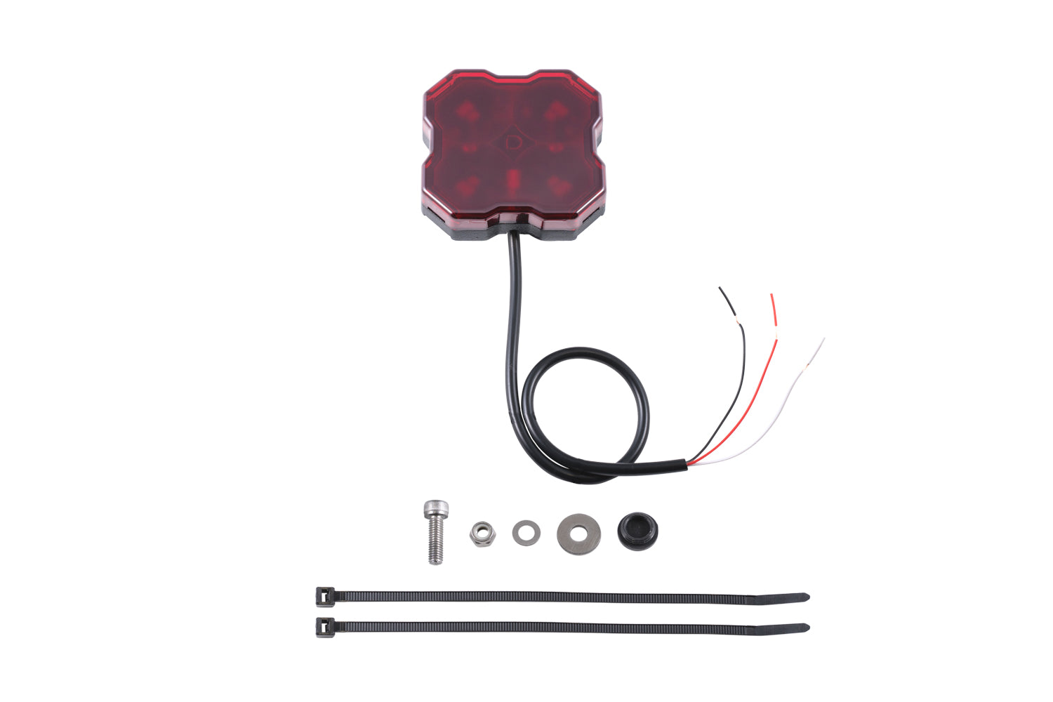 Stage Series Single-Color LED Rock Light  Red Bare Wire (one)