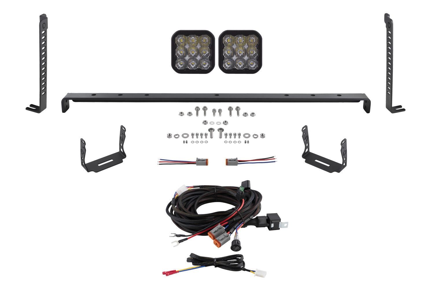 SS5 Stealth Grille LED 2-Pod Kit for 2014-2024 Toyota 4Runner  Sport White Driving