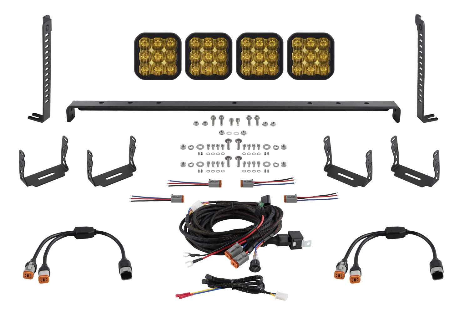 SS5 Stealth Grille LED 4-Pod Kit for 2014-2024 Toyota 4Runner  Pro Yellow Driving