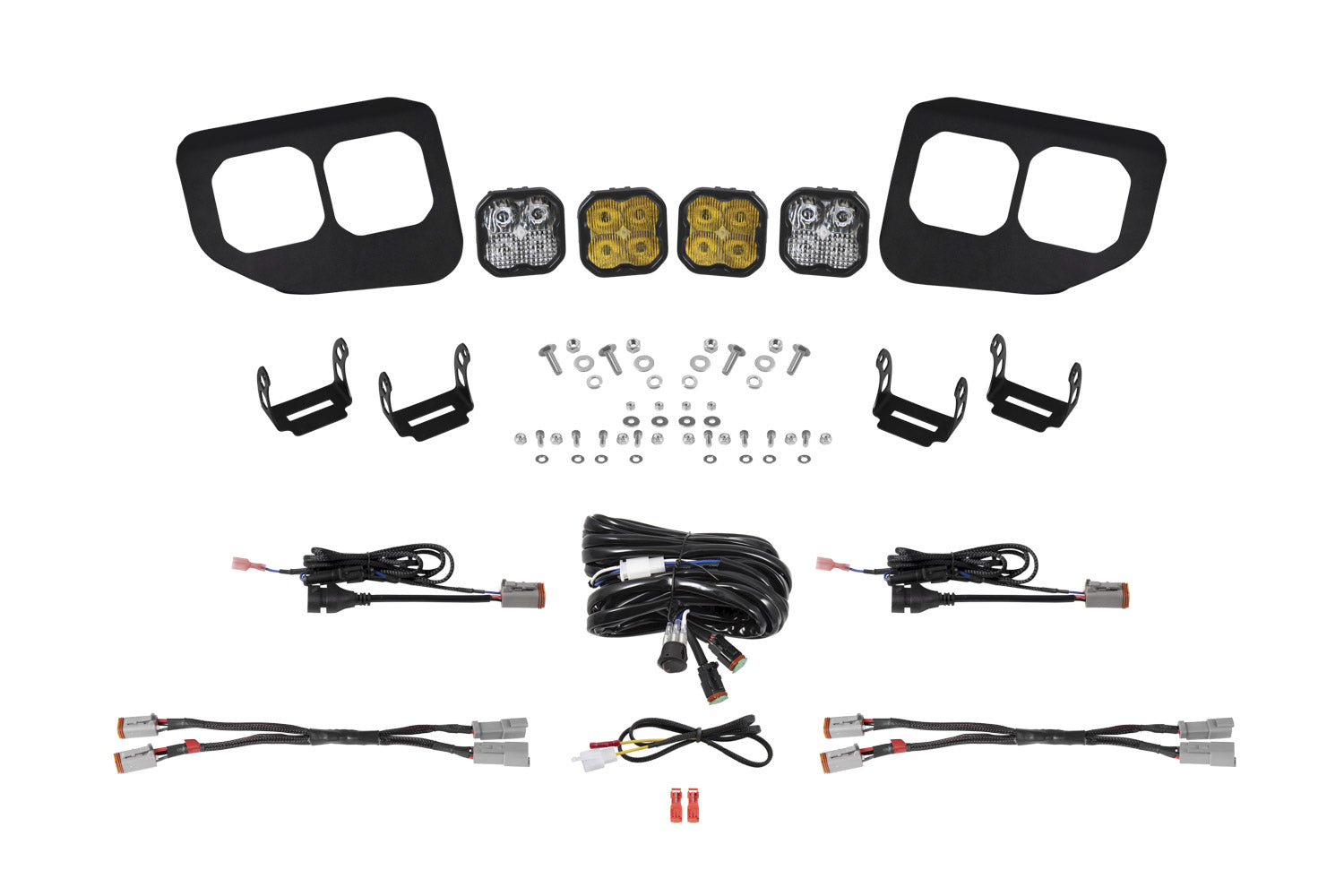SS3 LED Fog Pocket Kit for 2020-2022 Ford Super Duty  Yellow Pro