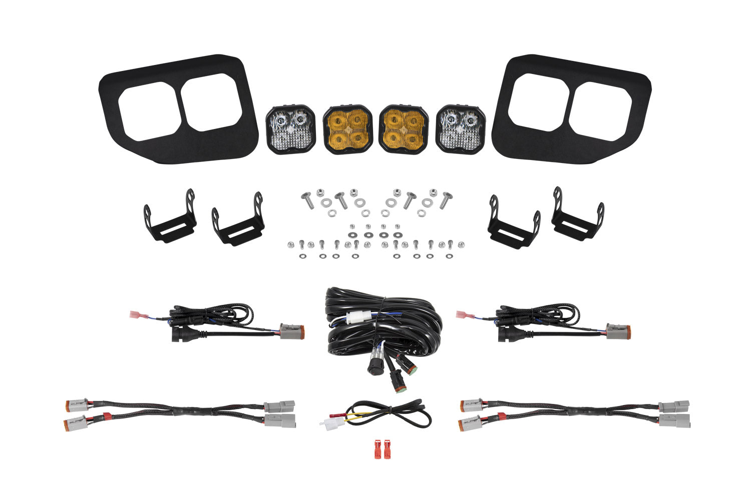SS3 LED Fog Pocket Kit for 2020-2022 Ford Super Duty  Yellow Max