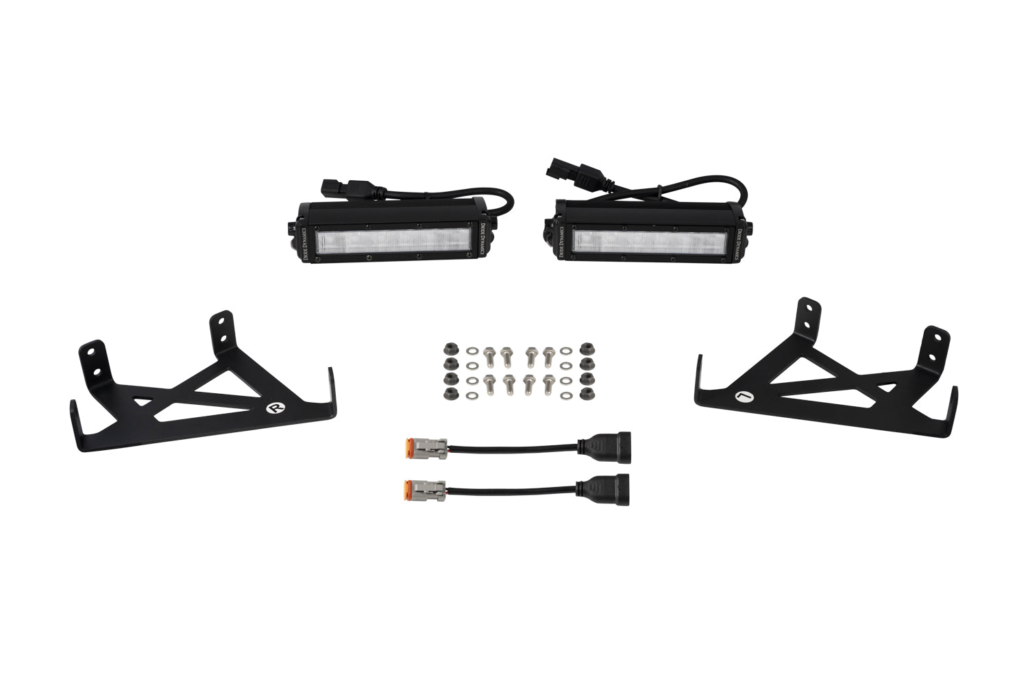 SS6 LED Fog Light Kit for 2020-2022 Ford Super Duty  White Wide