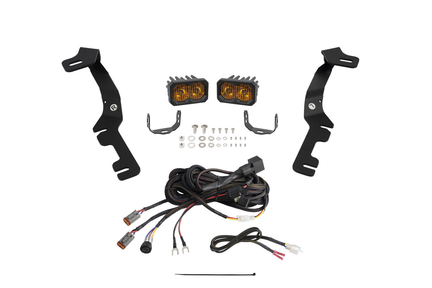 Stage Series Ditch Light Kit for 2019-2024 Ram  C2 2.0 Pro Yellow Combo