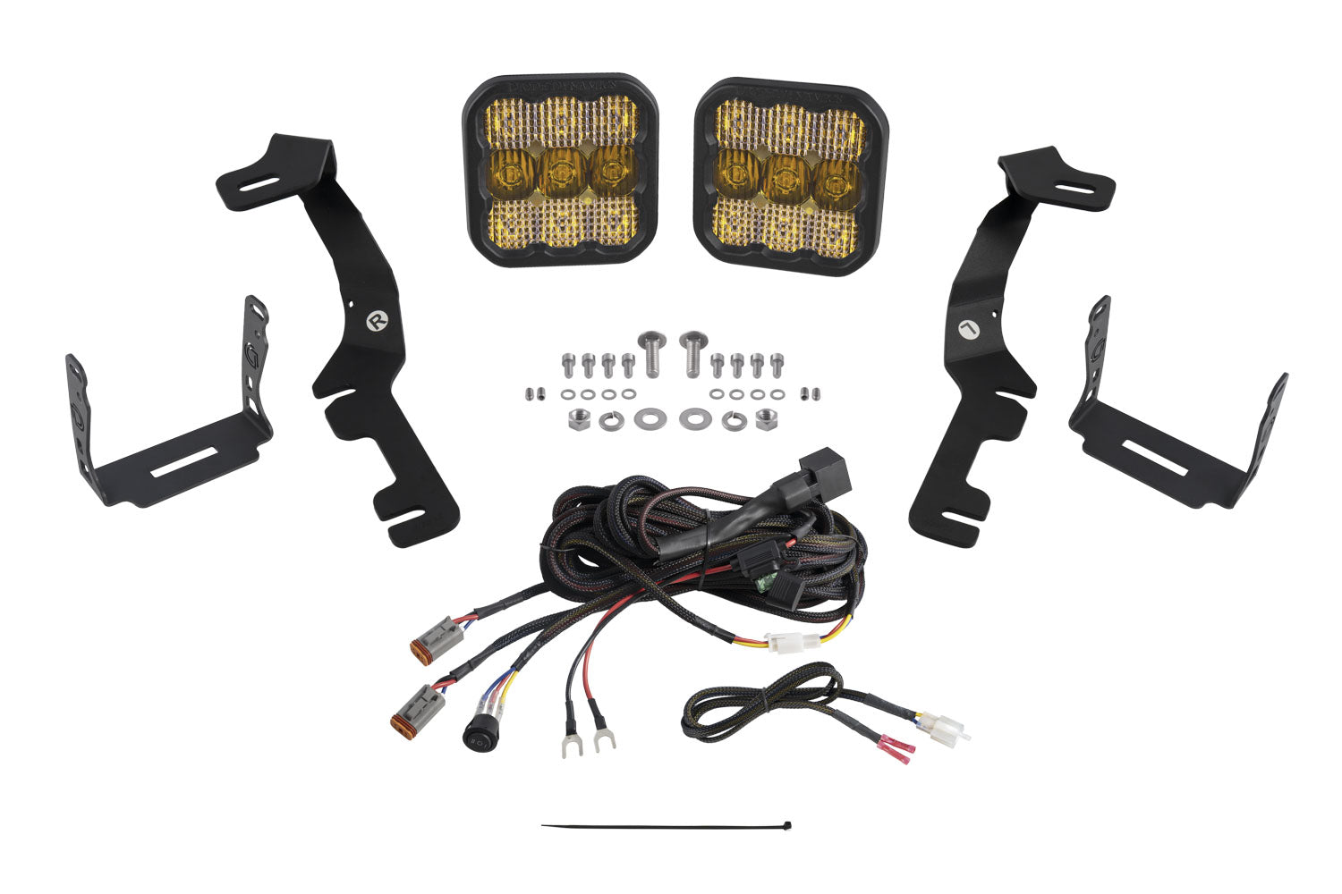 Stage Series Ditch Light Kit for 2019-2024 Ram  SS5 Sport Yellow Combo