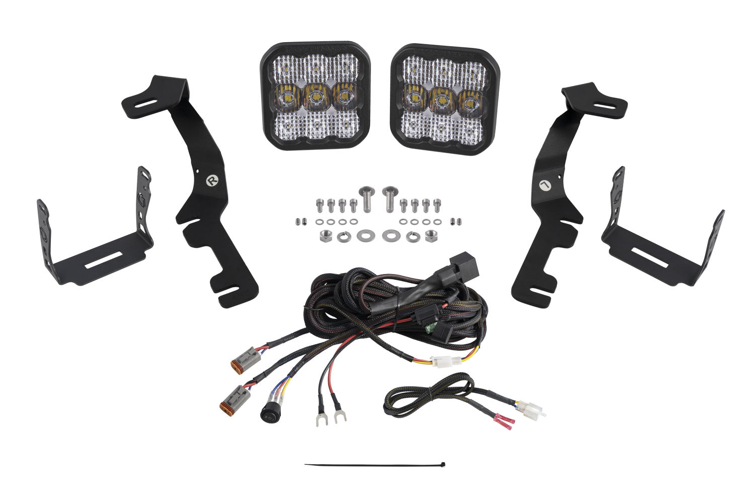 Stage Series Ditch Light Kit for 2019-2024 Ram  SS5 Pro White Combo