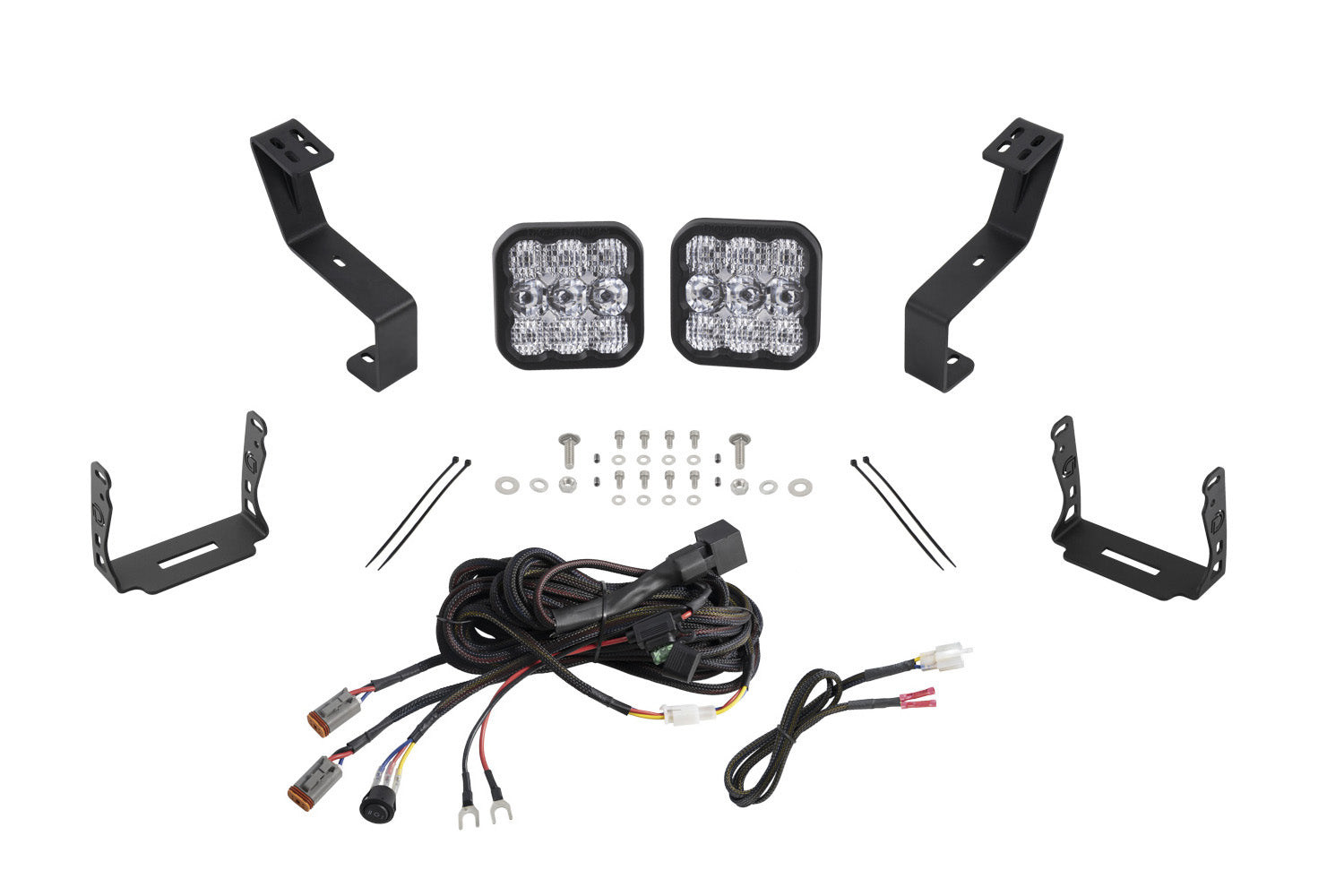 SS5 Bumper LED Pod Light Kit for 2019-2024 Ram  Pro White Combo