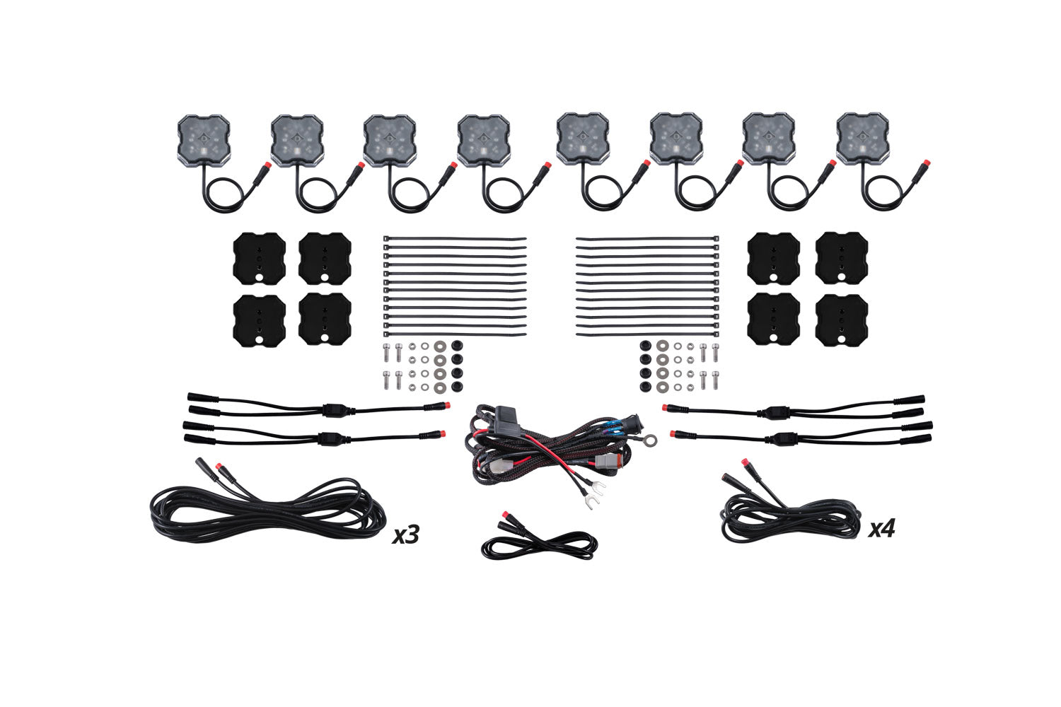 RGBW Rock Light Installer Magnet Mount Kit (8-pack)