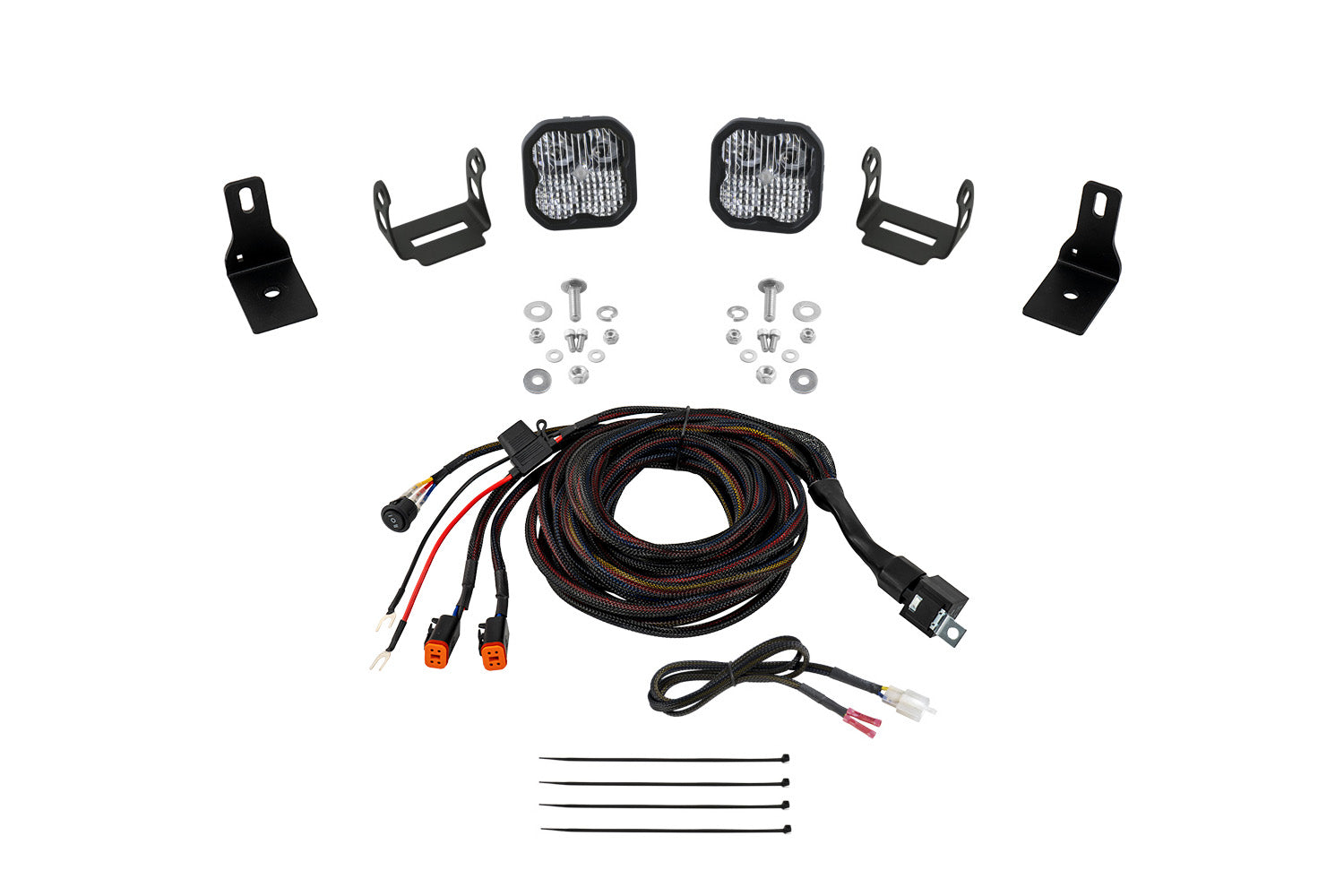 Stage Series Ditch Light Kit for 2022+ Ford Maverick  SS3 Sport White Combo