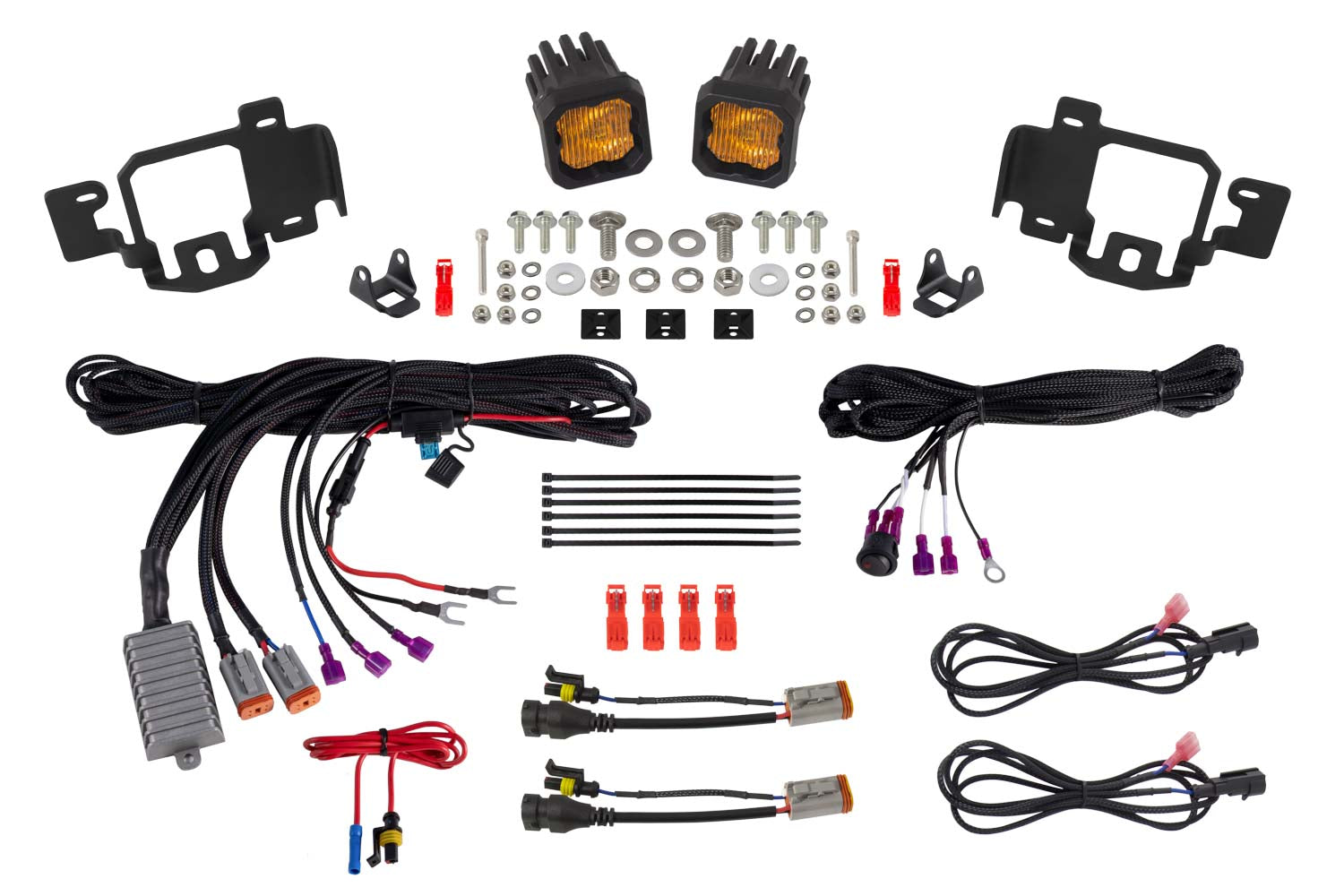 SSC1 LED Fog Light Kit SAE Fog for 2023-2025 Chevrolet Colorado  Yellow