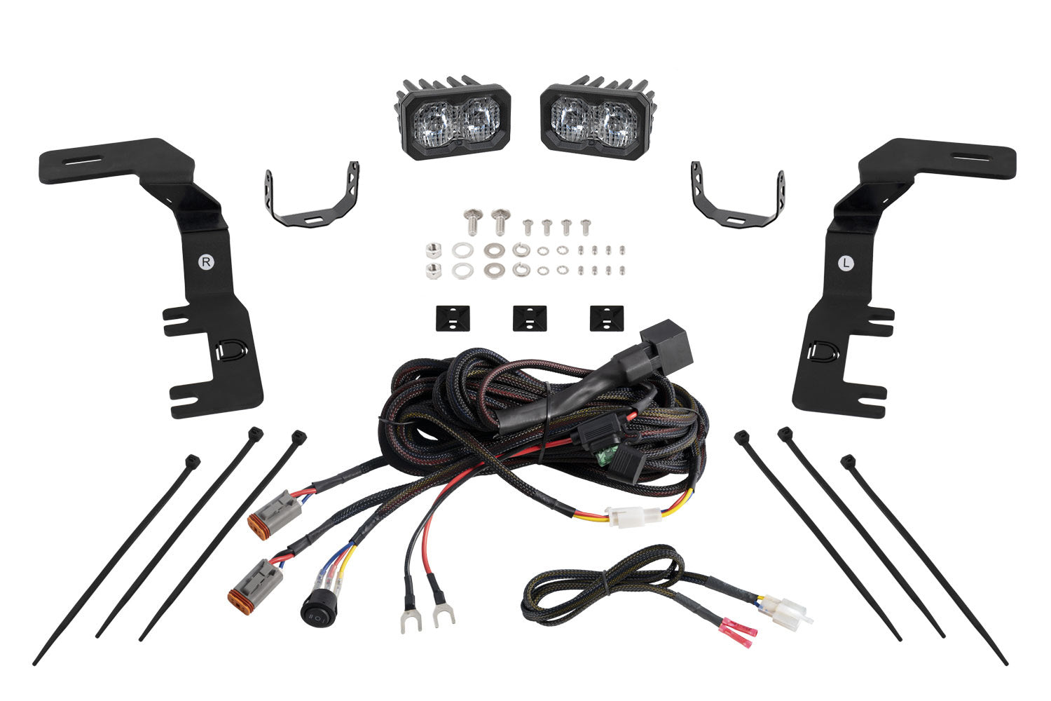 Stage Series Ditch Light Kit for 2023+ Chevrolet Colorado C2 2.0 Pro White Combo/Driving