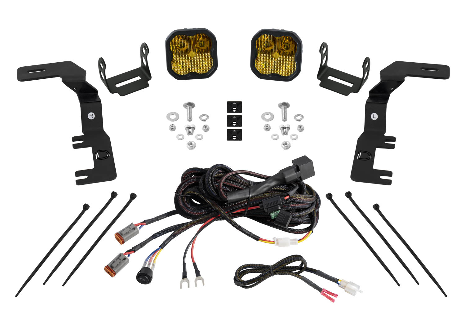 Stage Series Ditch Light Kit for 2023+ Chevrolet Colorado  SS3 Sport Yellow Combo