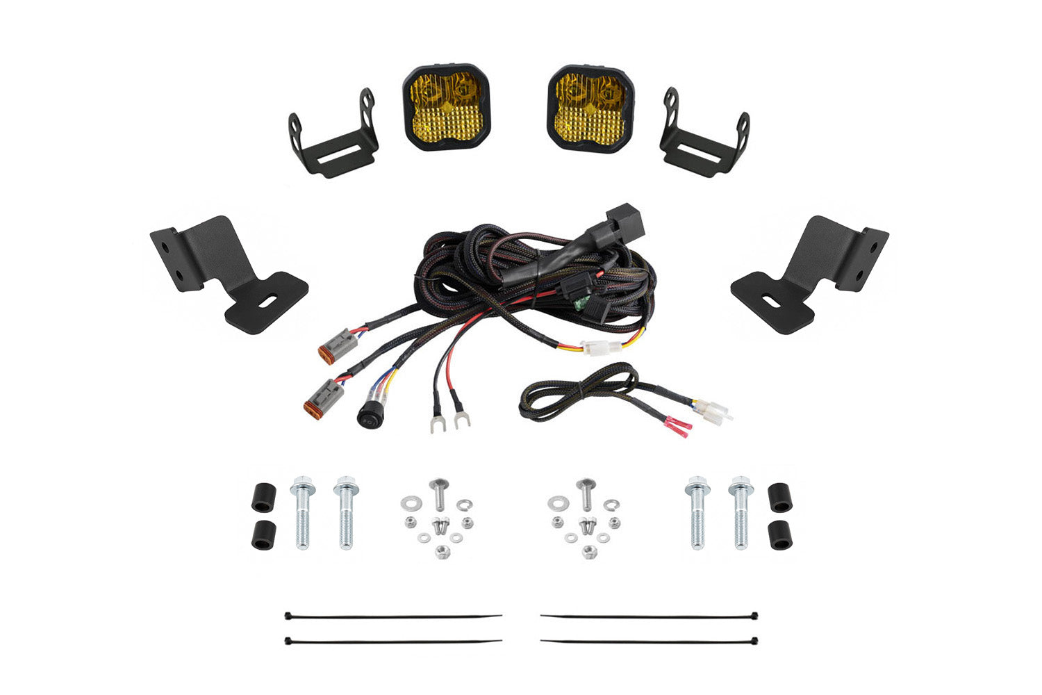Stage Series Ditch Light Kit for 2019-2024 Honda Talon  SS3 Pro Yellow Combo