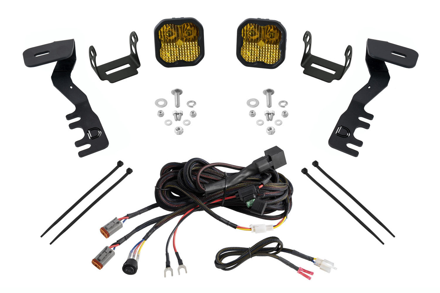 SS3 LED Ditch Light Kit for Toyota Tacoma/4Runner Sport Yellow Combo